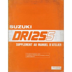 Manuel atelier SUZUKI DR 125 SF (11 / 1985) 