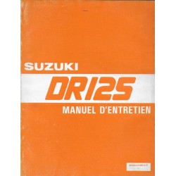 Manuel atelier SUZUKI DR 125 G de 1986  (11 / 1985) 