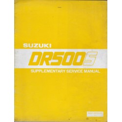 Manuel atelier SUZUKI DR 500 SZ de 1982  (11 / 1981)  