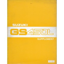 Manuel atelier SUZUKI GS 450 L (02 / 1980)  