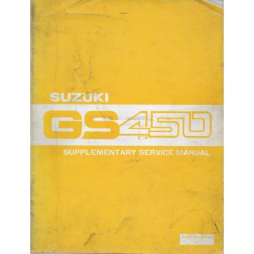Manuel atelier SUZUKI GS 450 X de 1981 (10 / 1981)  