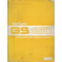 Manuel atelier SUZUKI GS 450 X de 1981 (10 / 1981)  