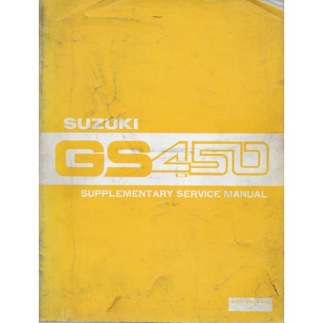 Manuel atelier SUZUKI GS 450 X de 1981 (10 / 1981)  
