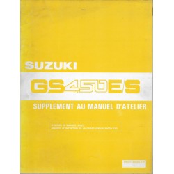 Manuel atelier SUZUKI GS 450 EJ / SJ de 1988 (03 / 1988)  