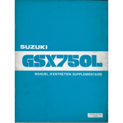 Manuel atelier additif  SUZUKI GSX 750 LT de 1981 (12 / 1980) 