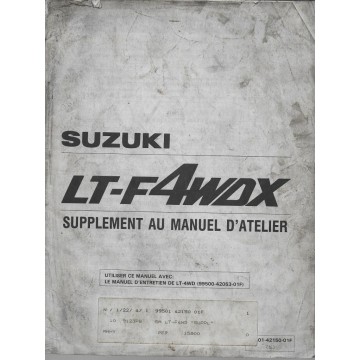 Manuel atelier SUZUKI LT-F 4WDXM (280 cc) de 1991