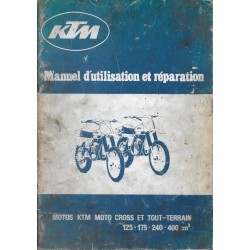 KTM 125 / 175 / 240 / 400cc (Manuel de Réparation 01 / 1980)