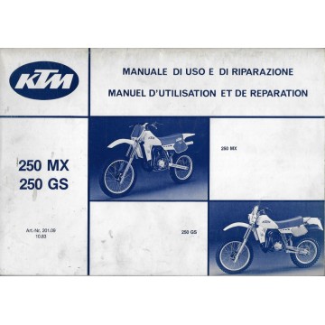 KTM 250 MX et GS 1984 Manuel de Réparation