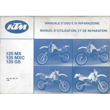 KTM 125 MX / MXC / GS 1986 (Manuel de Réparation 04 / 86)