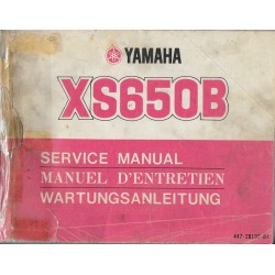 YAMAHA XS 650 de 1975 (manuel atelier de base)