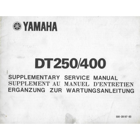 YAMAHA DT 250 / 400   (manuel atelier 01 / 76 ) 