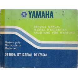 YAMAHA DT 100 A / DT 125 E (A) DT 175 A (manuel atelier 11/ 73) ) 