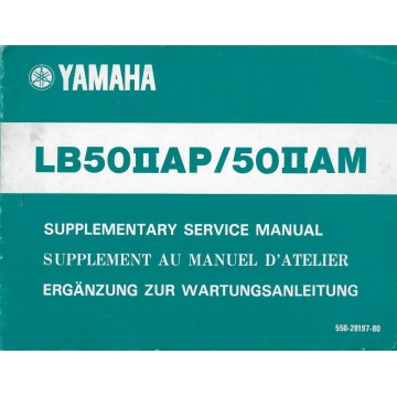 YAMAHA LB50IIAP / LB50IIAM (manuel atelier) Type 550