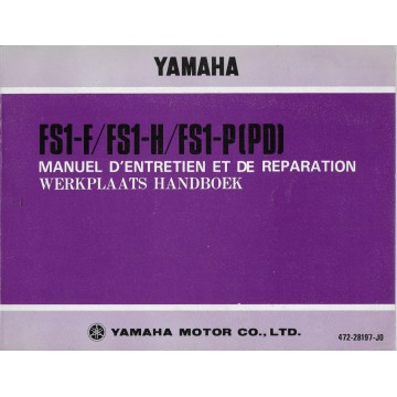 YAMAHA FS1 F FS1-H / FS1-P (manuel atelier juillet 1974)