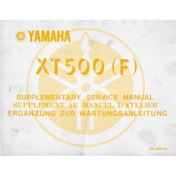 YAMAHA XT 500 (F)  (manuel atelier 11 / 1978) type 1U6