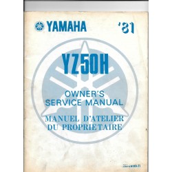 Manuel atelier YAMAHA YZ 50 H 1981
