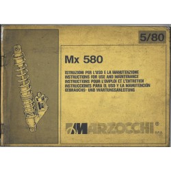 Manuel entretien amortisseur MARZOCCHI MX 580  (05/80)