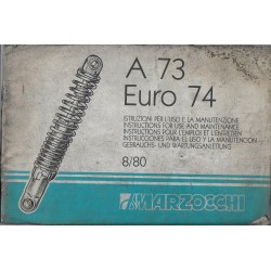 Manuel entretien amortisseur MARZOCCHI A 73 EURO 74