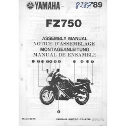 YAMAHA FZ 750 1989  (assemblage 11 / 89) type 3KS