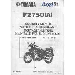 YAMAHA FZ 750 (A) 1991  (assemblage 09 / 90) type 3KS