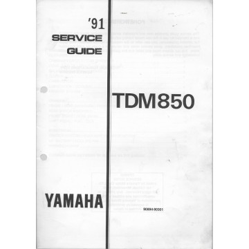 YAMAHA TDM 850 1991  (guide service 11 / 90) type 3VD