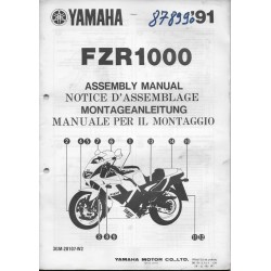 YAMAHA FZR 1000 de 1991  (assemblage 09 / 90) type 3GM