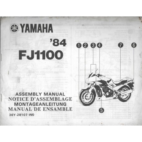 YAMAHA FJ 1100 de 1984  (assemblage 01 / 84) type 36Y