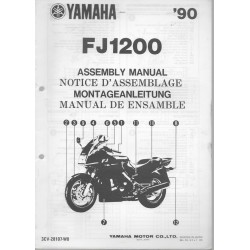 YAMAHA FJ 1200 de 1990  (assemblage 10 / 89) type 3CV