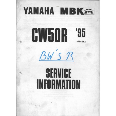  Yamaha / MBK CW 50 R 1995 (manuel atelier) type 4PB