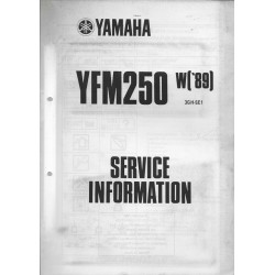 YAMAHA YFM 250 W de 1989 / 1990 (Manuel atelier type 3GH)