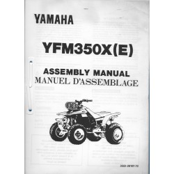 YAMAHA YFM 350 X (E) (assemblage 07 / 1992) type 3GD