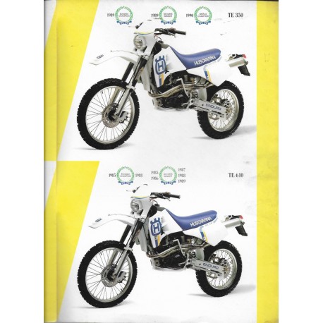Prospectus gamme HUSQVARNA Cross / Enduro de 1991
