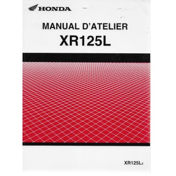 HONDA XR 125 L de 2003 et 2004 (Manuel atelier + additif)