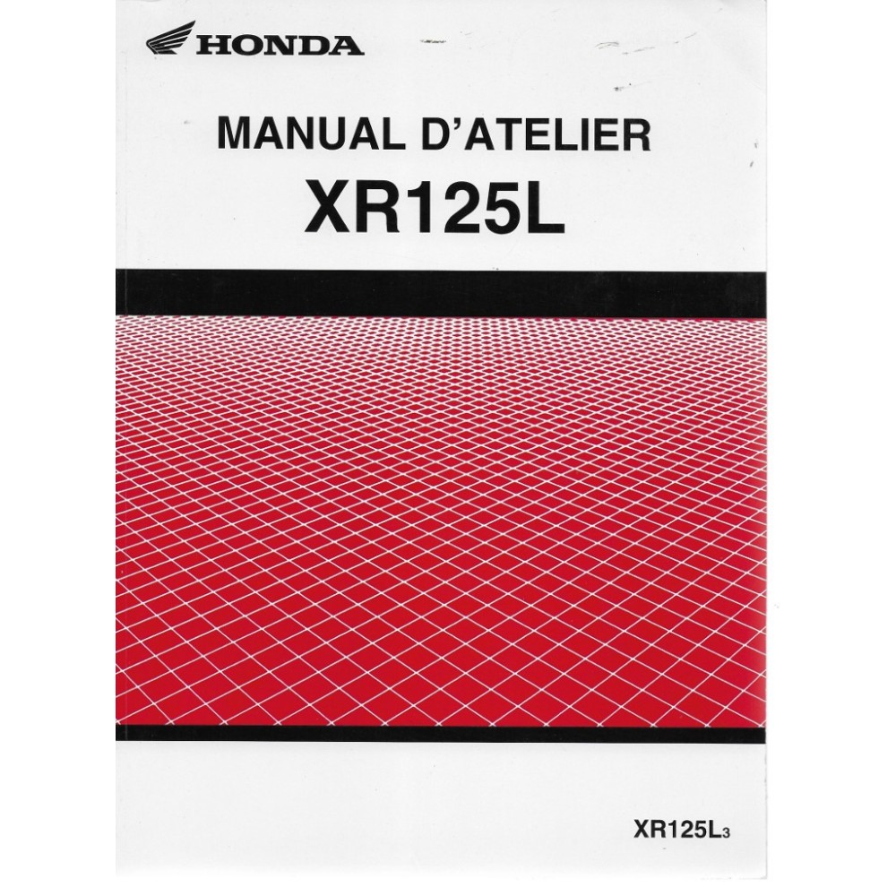 HONDA XR 125 L de 2003 et 2004 (Manuel atelier + additif)