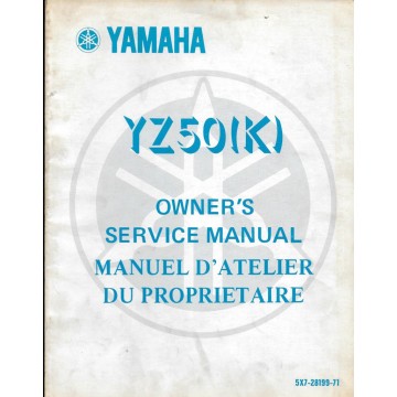 Manuel atelier YAMAHA YZ 50 K1983