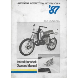 HUSQVARNA WR / CR / XC de 1987 (manuel utilisateur)