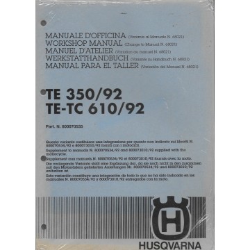 HUSQVARNA TE 350 / 1992 + TE-TC 610 / 1992 (additif)