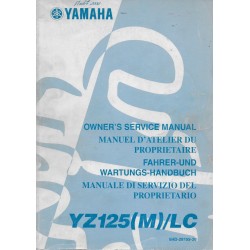 Manuel atelier YAMAHA YZ 125 (M) / LC 2000  type 5HD