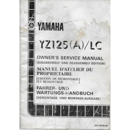 YAMAHA YZ 125  (A) / LC type 3SR de 1990