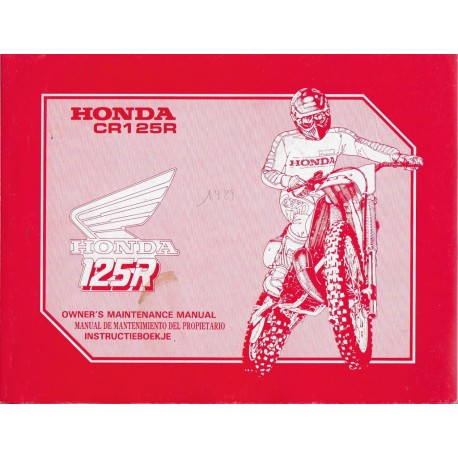 HONDA CR 125 R type KZ4 de 1989