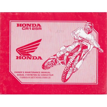 HONDA CR 125 R Type KZ4 de 1991