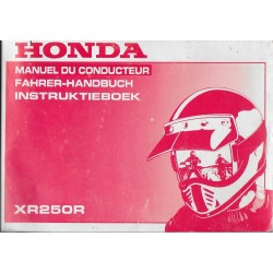 HONDA XR 250 R de 1995 (manuel utilisateur 05 / 1994) 