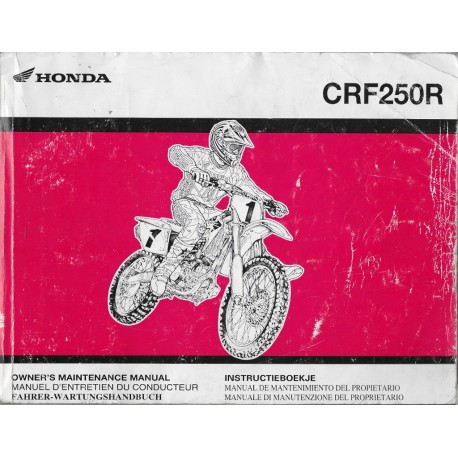HONDA CRF 250 R (Manuel de base 01 / 2004)