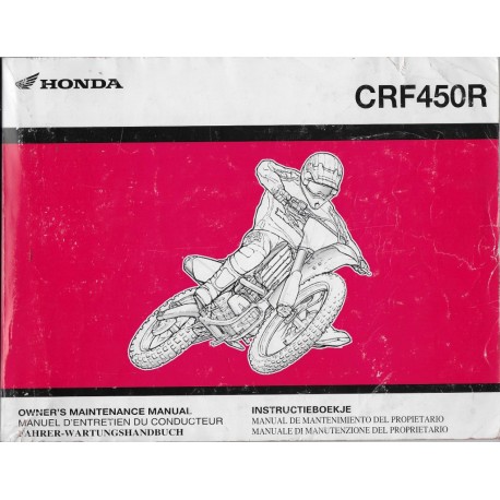 HONDA CRF 450 R de 2004 (Manuel de base juin 2004)