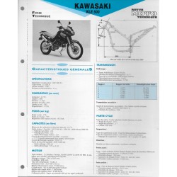 KAWASAKI KLE 500 de 1991  (Fiche RMT)