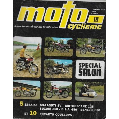 MOTOCYCLISME  n° 19  (septembre1970)