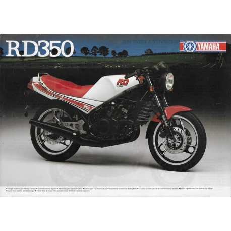 Prospectus original YAMAHA RD 350  (1985)