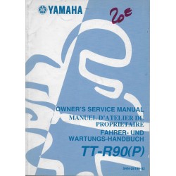 YAMAHA TT-R 90 (P) type 5 HN modèle 2002