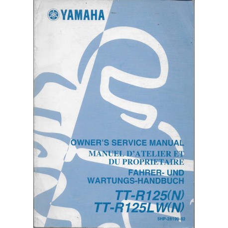 YAMAHA TT-R 125 (N) / TT-R 125 LW(N) type 5 HP modèle 2001