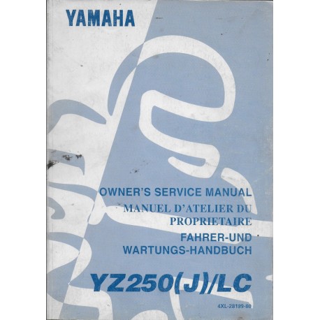 Manuel atelier YAMAHA YZ 250 (J) LC 1997